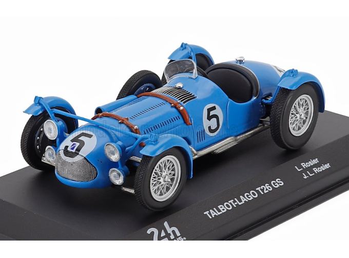 TALBOT Lago T26gs Team Louis Rosier №5 Winner 24h Le Mans (1950) Louis Rosier - Jean Louis Rosier, Light Blue