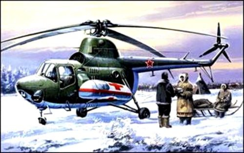 Сборная модель Вертолет Миль Ми-3