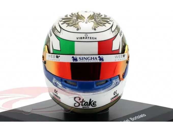 MINI HELMET Gabriel Bortoleto Kick Sauber №5 Italian GP Formula 1 (2025)