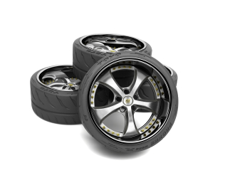 Набор дисков WORK VS-KF 18 дюймов (с покрышками)