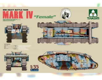 Сборная модель WWI Heavy Battle Tank Mark IV Female