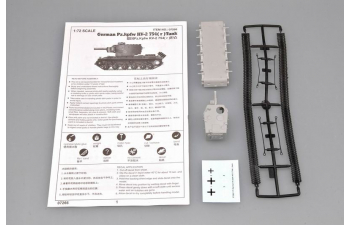 Сборная модель Немецкий тяжелый танк Pz.kpfw KV-2 754(r) (трофейный КВ-2)