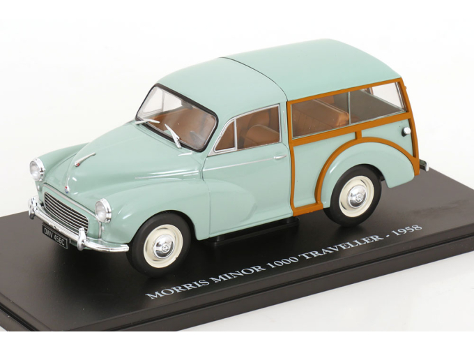 MORRIS Minor Traveller (1958) - Con Vetrina - With Showcase, Bermuda Light Blue Wood