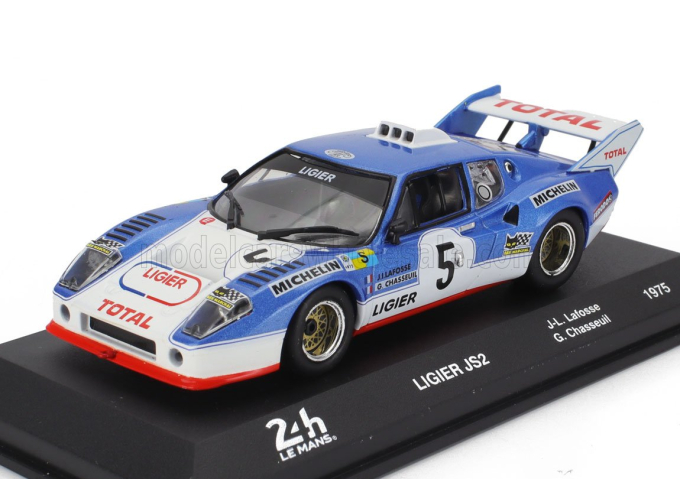 LIGIER Js2 3.0l V8 Team Automobiles Ligier Gitanes №5 2nd 24h Le Mans (1975) Jean Louis Lafosse - Guy Chasseuil, Blue White