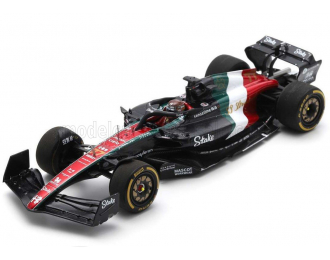 ALFA ROMEO F1 C43 Team Stake N 77 Monza Italy Gp (2023) Valtteri Bottas, Black Red White Green