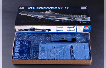 Сборная модель Американский авианосец USS YORKTOWN CV-10