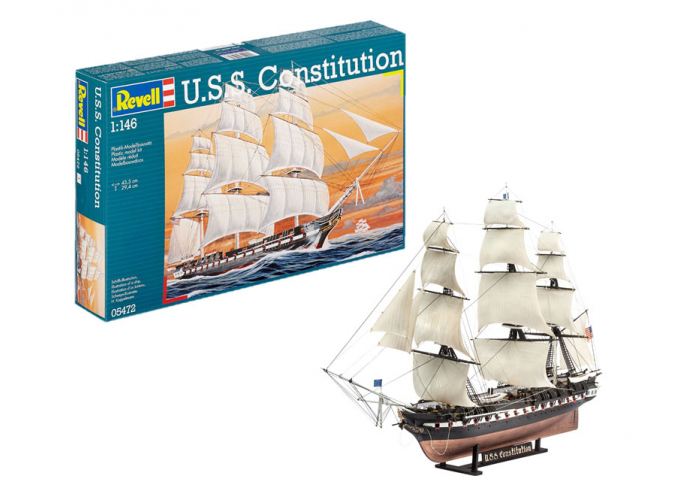 Сборная модель Американский фрегат USS Constitution