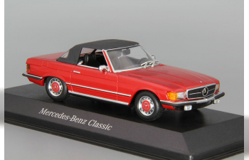 MERCEDES-BENZ 350SL (R107) Soft Top, red