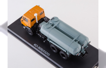 Вакуумная машина КО-505 на шасси Камский грузовик 53213, оранжевый / серый