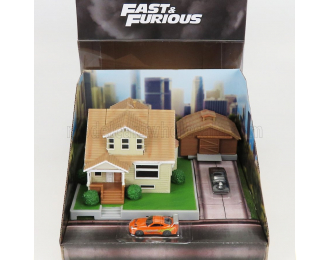 ACCESSORIES Diorama 2x Cars With Toretto's House - Fast & Furious, Various