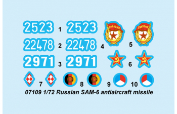 Сборная модель САУ Russian SAM-6 antiaircraft missile