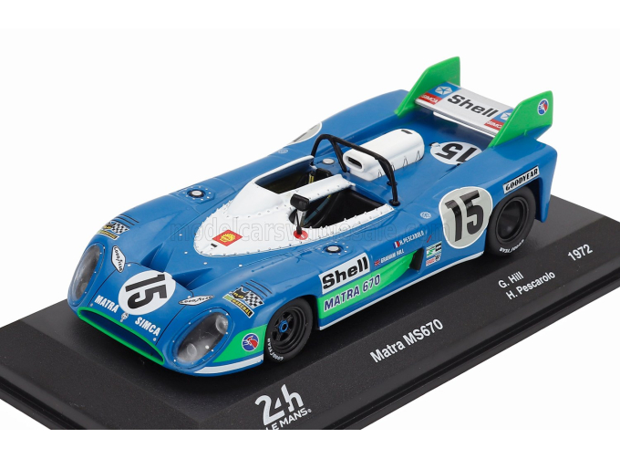 MATRA SIMCA Ms670 3.0l V12 Team Equipe Matra-simca Shell N 15 Winner 24h Le Mans (1972_ - Henri Pescarolo - Graham Hill, Bluette White