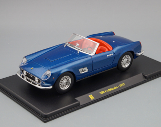 FERRARI 250 California Spider (1957) - Con Vetrina - With Showcase, blue