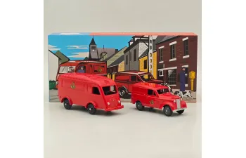 RENAULT 1000kgs and Dauphine Set Belgium Post, red