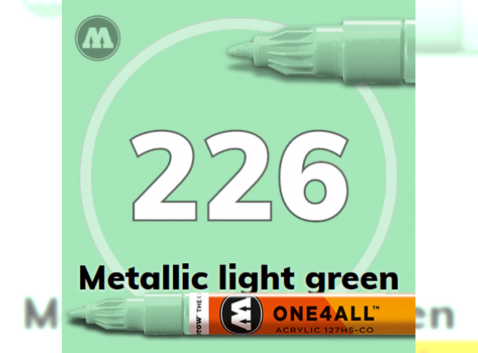 Маркер MOLOTOW ONE4ALL 127HS-CO METALLIC 226 Зеленый 1,5 мм