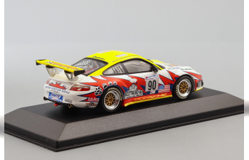 PORSCHE 911 GT3 RSR Maassen / Bergmeister / Long - Petersen / White Lightning Racing - 24h Le Mans (2004), white / yellow