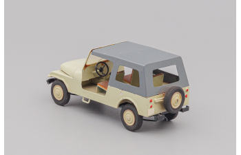 JEEP CJ-6, beige / silver