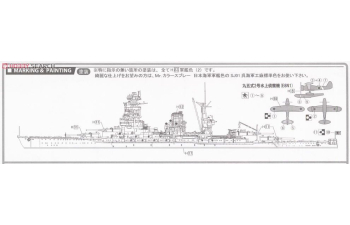 Сборная модель IJN Battleship Nagato Outbreak of War
