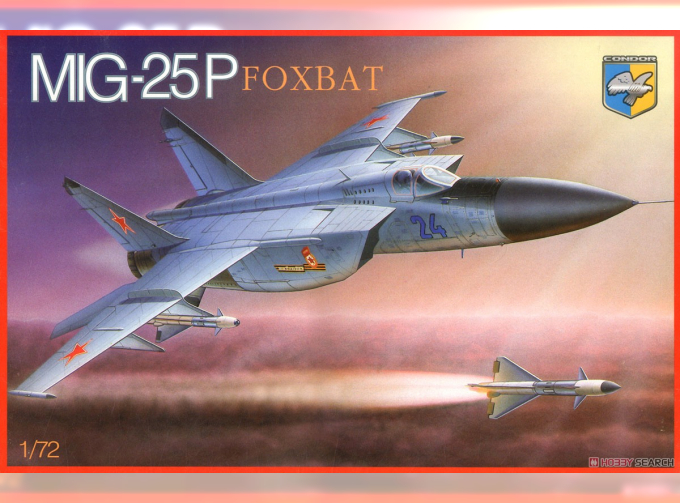 Сборная модель Mig-25P 'Foxbat' Soviet interceptor