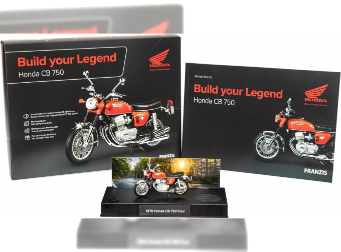 Сборная модель Honda CB 750 (1970), orange / black