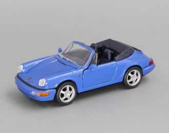 PORSCHE 911 Carrera Cabrio (1991), blue