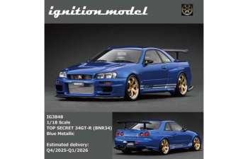 NISSAN TOP SECRET 34GT-R (BNR34), blue metallic