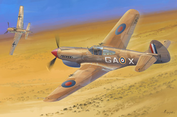 Сборная модель Curtiss ‘Tomahawk’ MK.II B Fighter (The British Commonwealth Air Forces)