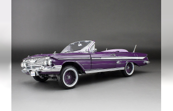 CHEVROLET Impala Convertible Lowrider (1961), purple