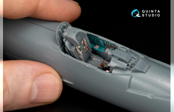 Декаль интерьера кабины МиГ-21Р, изумрудные панели (Eduard) (с 3D-печатными деталями)