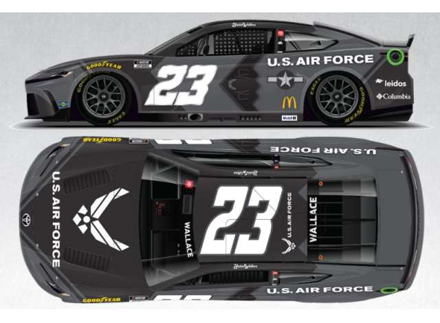 Toyota Camry #23 Bubba Wallace *U.S. Air Force*, black/white 2025