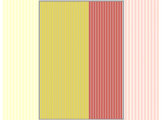 Набор декалей Полосы для грузовиков и прицепов (вариант 1) (100х140), желтый / красный