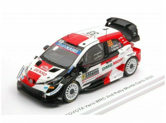 TOYOTA Yaris WRC #33 "Toyota Gazoo Racing WRT" Evans/Martin 2 место Rally Monte Carlo (с люстрой) 2021