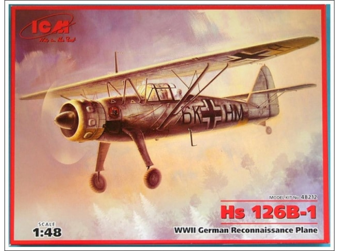 Сборная модель HS-126B, германский самолет-разведчик