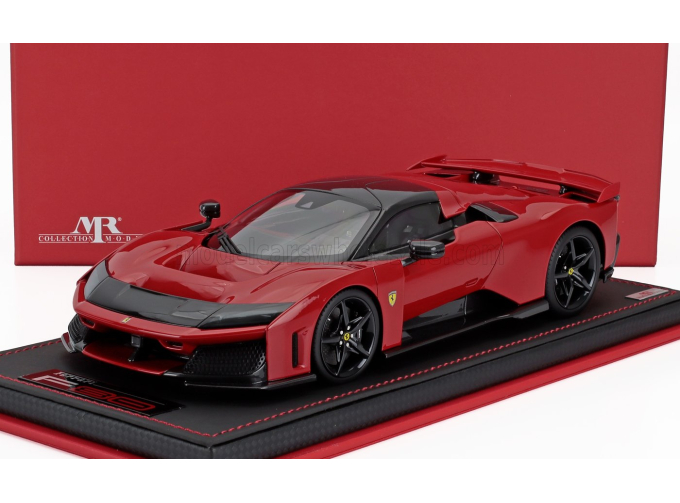 FERRARI F80 (2024) - Con Vetrina - With Showcase, Rosso Corsa - Red