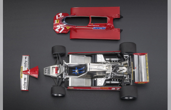 FERRARI F1 126ck №27 Winner Monaco Gp (1981) Gilles Villeneuve - Apribile - With Openings - Dettaglio Motore - Engine Detail, Red Silver