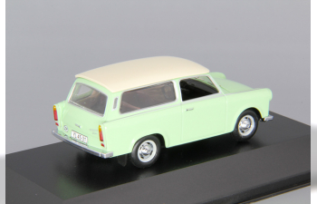 TRABANT 601 Kombi (1965), pastel green and white