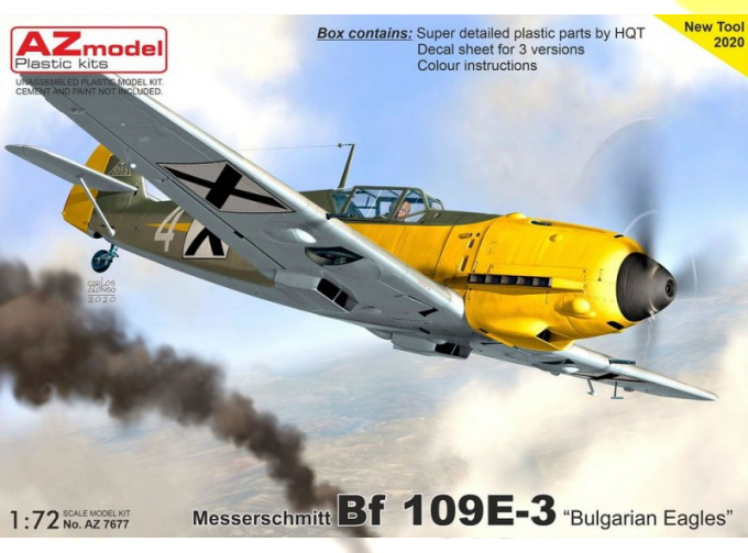 Сборная модель Bf 109E-3 Bulgarian Eagles