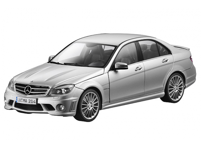 MERCEDES-BENZ C-Class Saloon C63 AMG W204 (2007), silver iridium