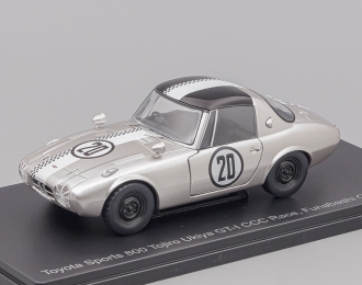 TOYOTA 800 Sports Gt-i N 20 Ccc Race Funabashi Circuit (1965) Tojiro Ukiya, silver / white