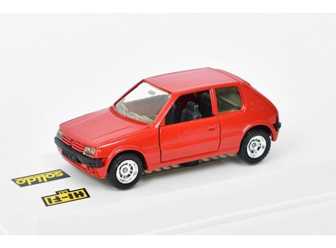 Peugeot 205 GTI, red