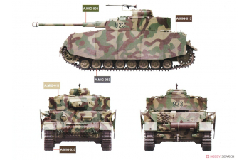 Сборная модель немецкий танк Pz.Kpfw.IV Ausf.H Late