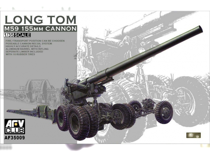 Сборная модель Long Tom M59 155 mm Cannon