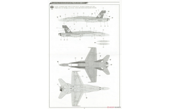 Сборная модель USMC F/A-18A+ VMFA-232 "Red Devils"