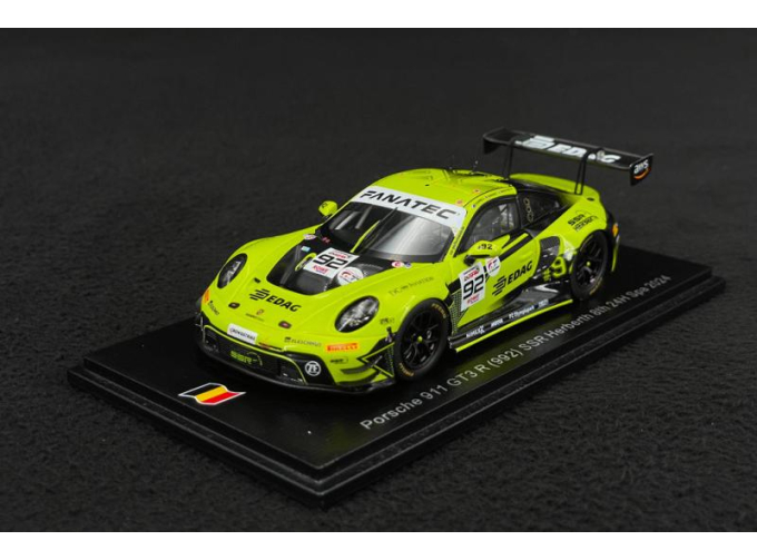 PORSCHE 911 992 Gt3 R 4.2l Team Ssr Herberth №92 24h Spa (2024) Mathieu Jaminet - Matt Campbell - Frederic Makowiecki, Green Black