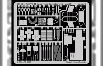 Фототравление SM 79II Sparviero interior