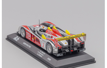 AUDI R10 Tdi 5.5l Turbo V12 Team Audi Sport North America №2 Winner 24h Le Mans (2008) Rinaldo Capello - Tom Kristensen - Allan Mcnish, Silver Red Yellow