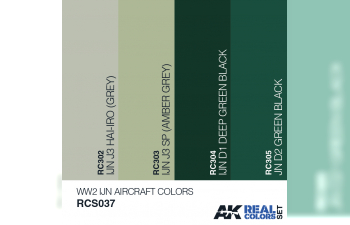 Набор реалистичных красок WW2 IJN AIRCRAFT COLORS