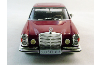 MERCEDES-BENZ 300 SEL 6.3 (1968), Mercedes-Benz Offizielle Modell-Sammlung 24, dark red