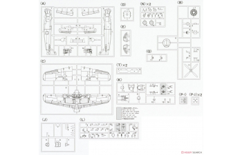 Сборная модель истребитель Nakajima Ki84 TYPE 4 FIGHTER HAYATE (FRANK) "51st Flight Regiment" (Limited Edition)