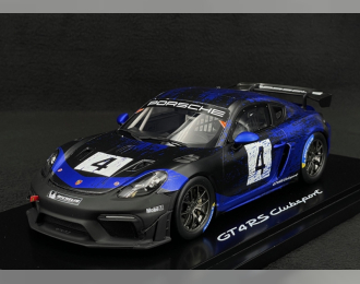 PORSCHE 718 (982) Cayman Gt4 Rs №4 Clubsport (2023) - Con Vetrina - With Showcase, Blue Black